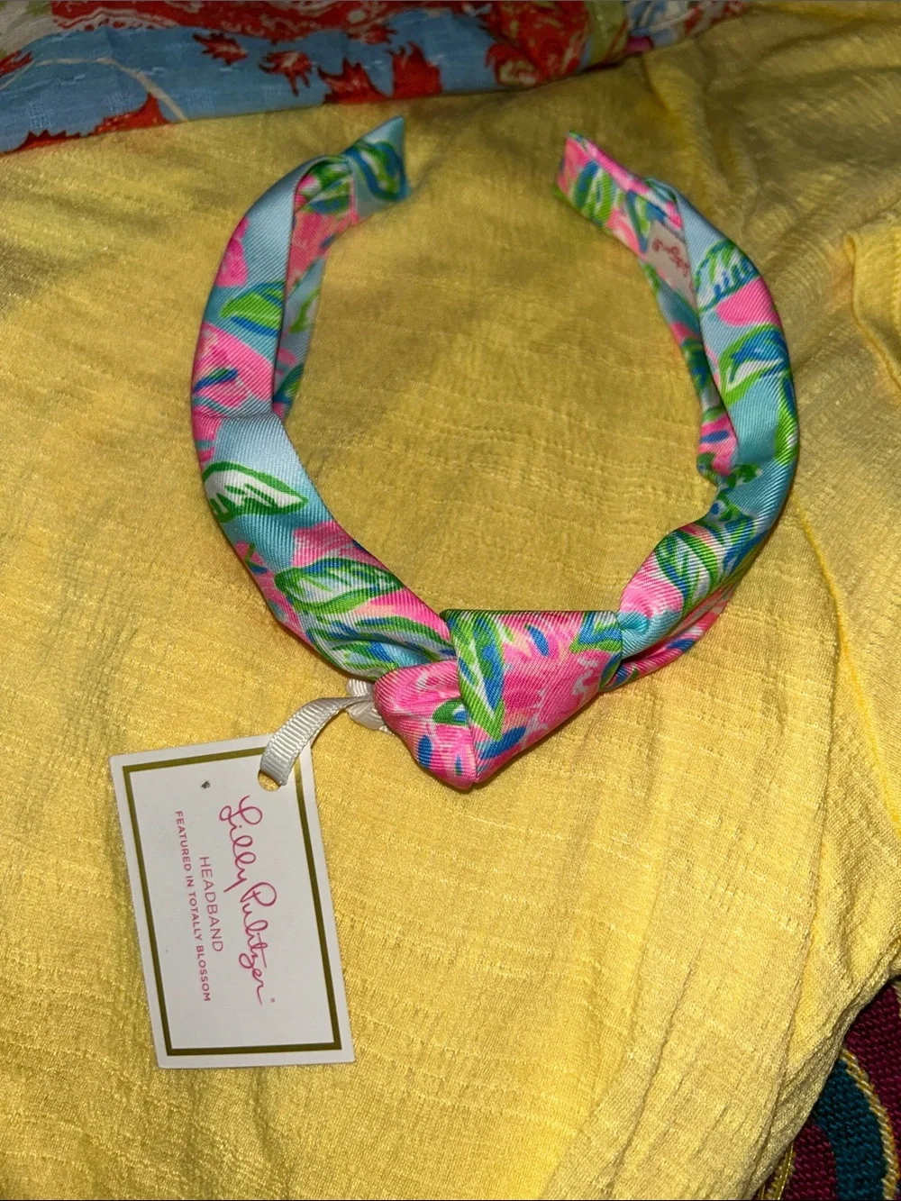 NWT Lilly Pulitzer Totally Blossom knotted headband